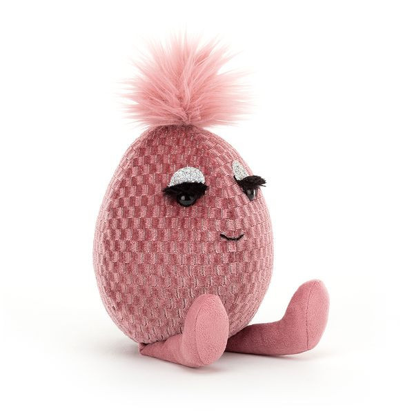 JellyCat – Jajko z Bujną Czupryną Różowe 24 cm