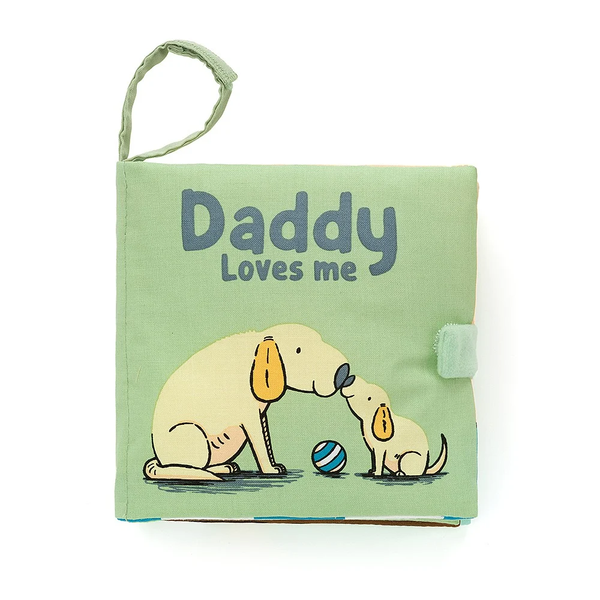 JellyCat – „Daddy Loves Me” Książeczka Sensoryczna dla Dzieci