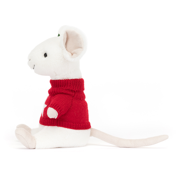 JellyCat – Wesoła Myszka w Czerwonym Sweterku 18 cm