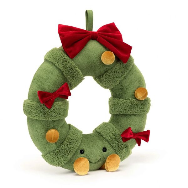 JellyCat – Świąteczny Udekorowany Wieniec 44 cm