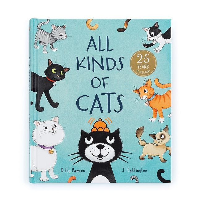 JellyCat – „All Kinds of Cats” Książeczka dla Dzieci