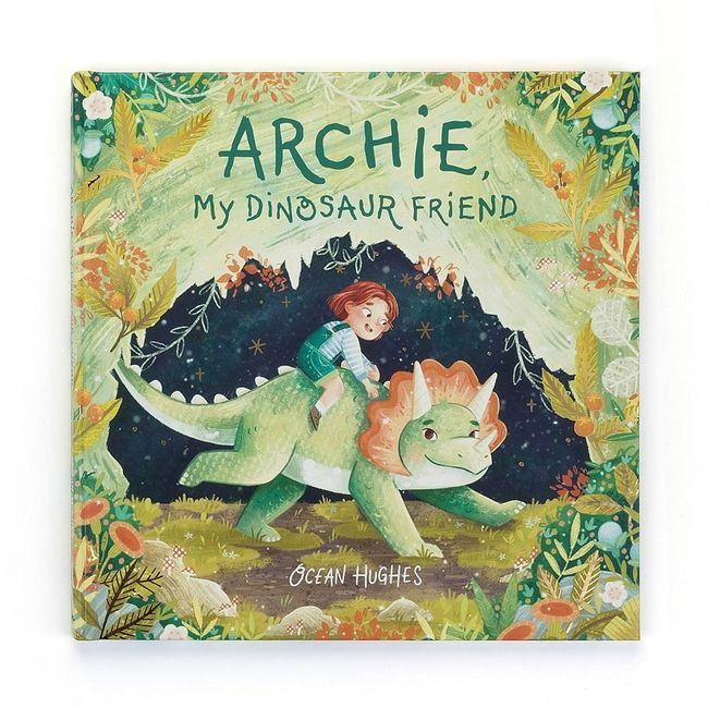 JellyCat – „Archie, My Dinosaur Friend” Książeczka dla Dzieci